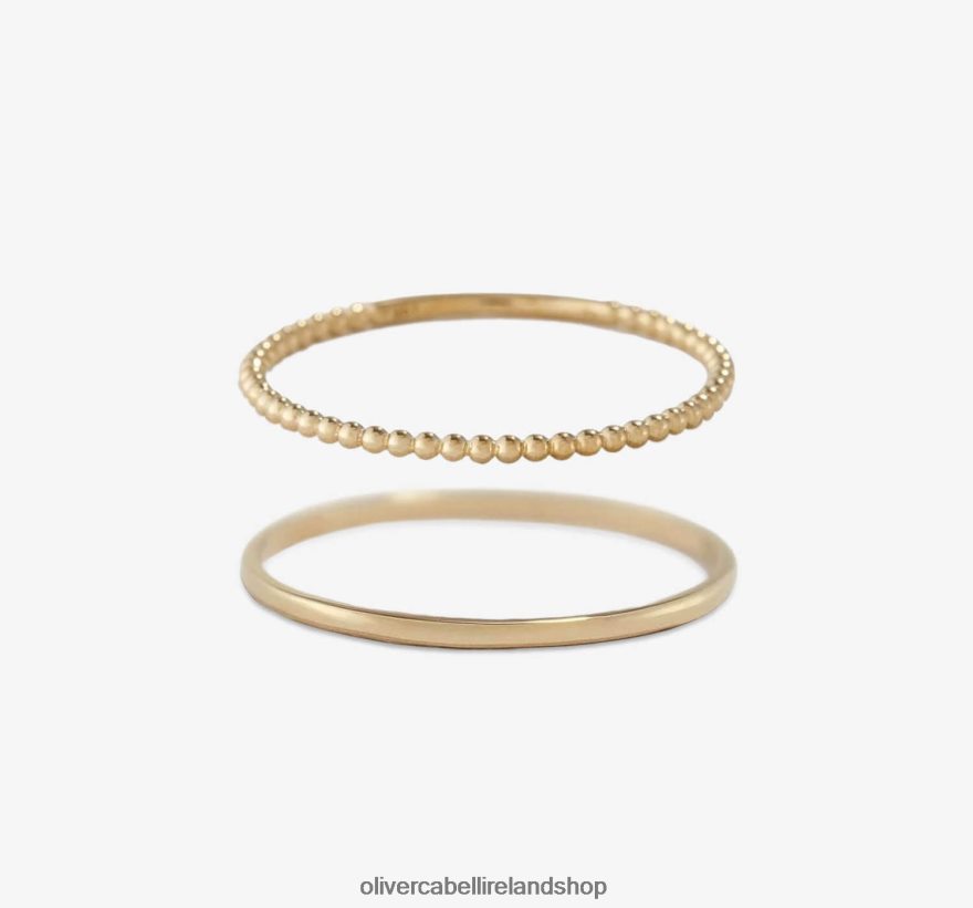 Stacker Set Women Gold 46NBLP439 Oliver Cabell Accessories