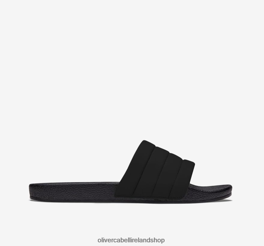 Vegan Slides Women Black 46NBLP383 Oliver Cabell Footwear