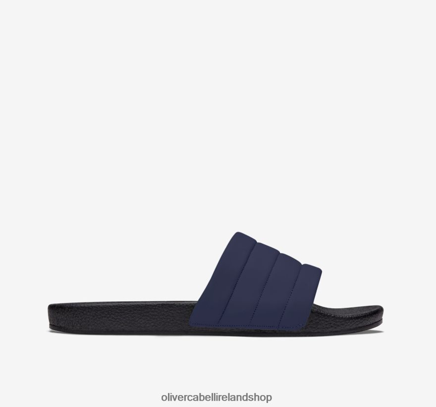 Vegan Slides Women Navy 46NBLP384 Oliver Cabell Footwear